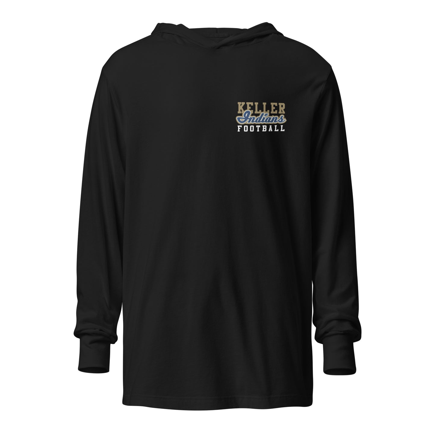 Adult Keller Football Bella + Canvas Long Sleeve Hoodie