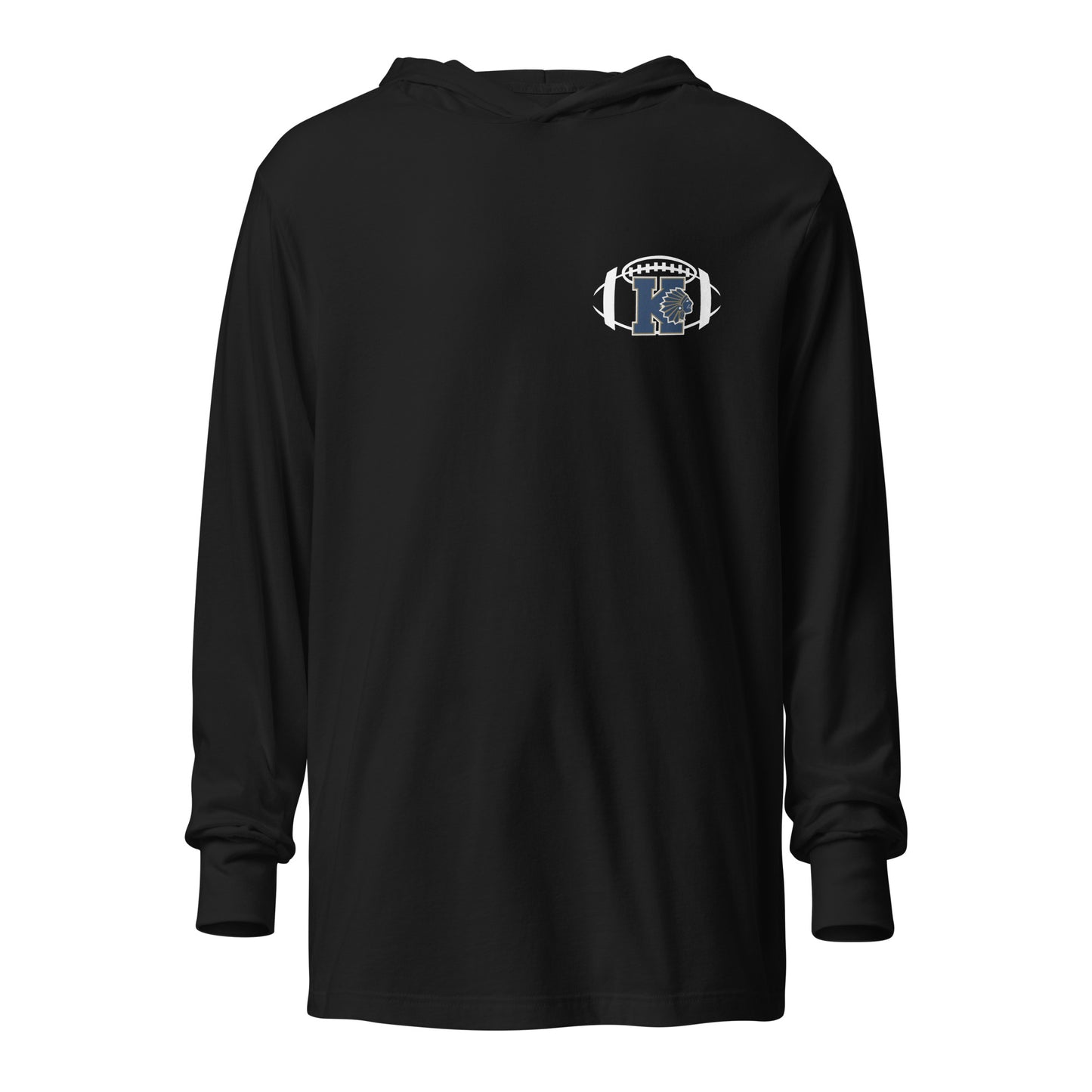 Adult Keller Football Bella + Canvas Long Sleeve Hoodie