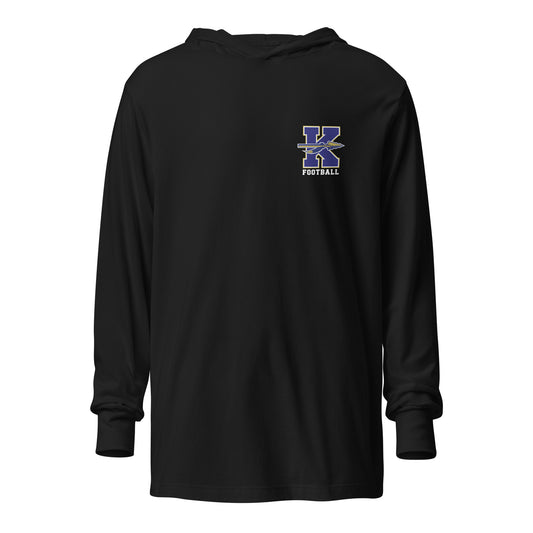 Adult Keller Football Bella + Canvas Long Sleeve Hoodie