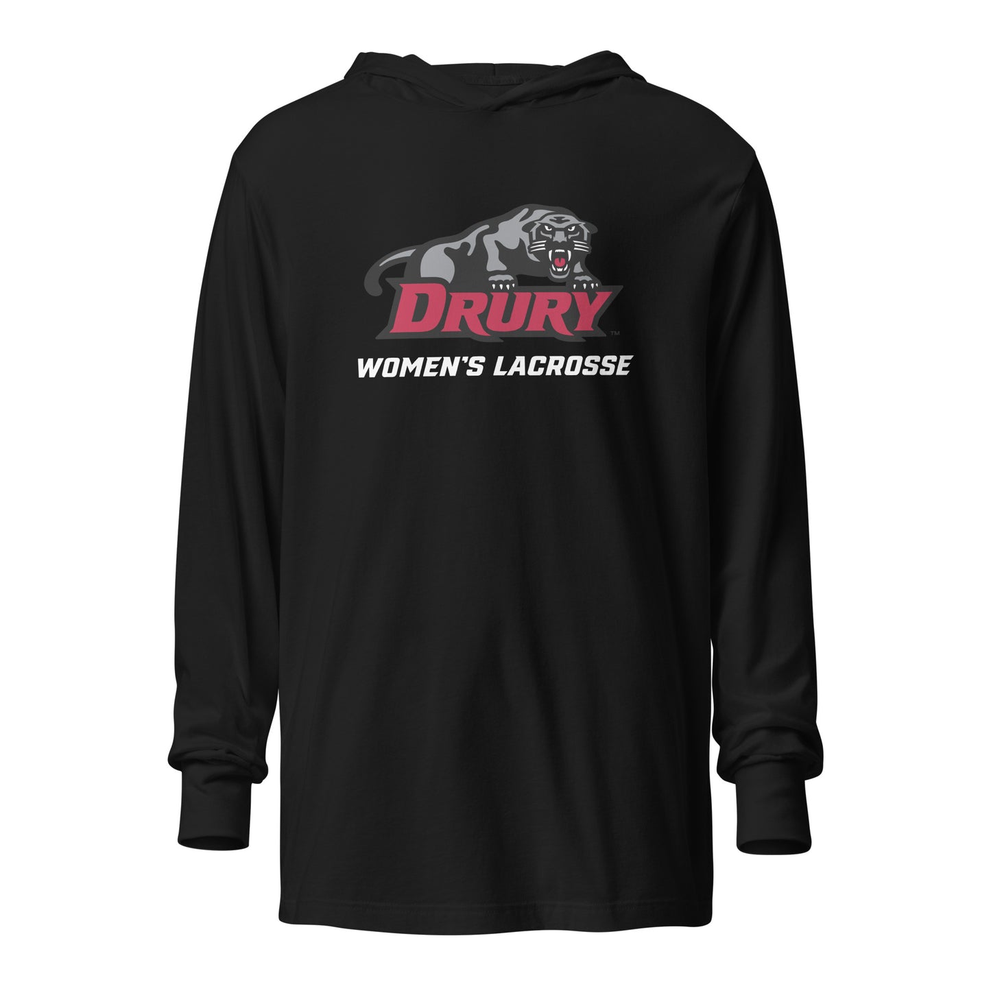 Adult Drury Lacrosse Long Sleeve Hoodie