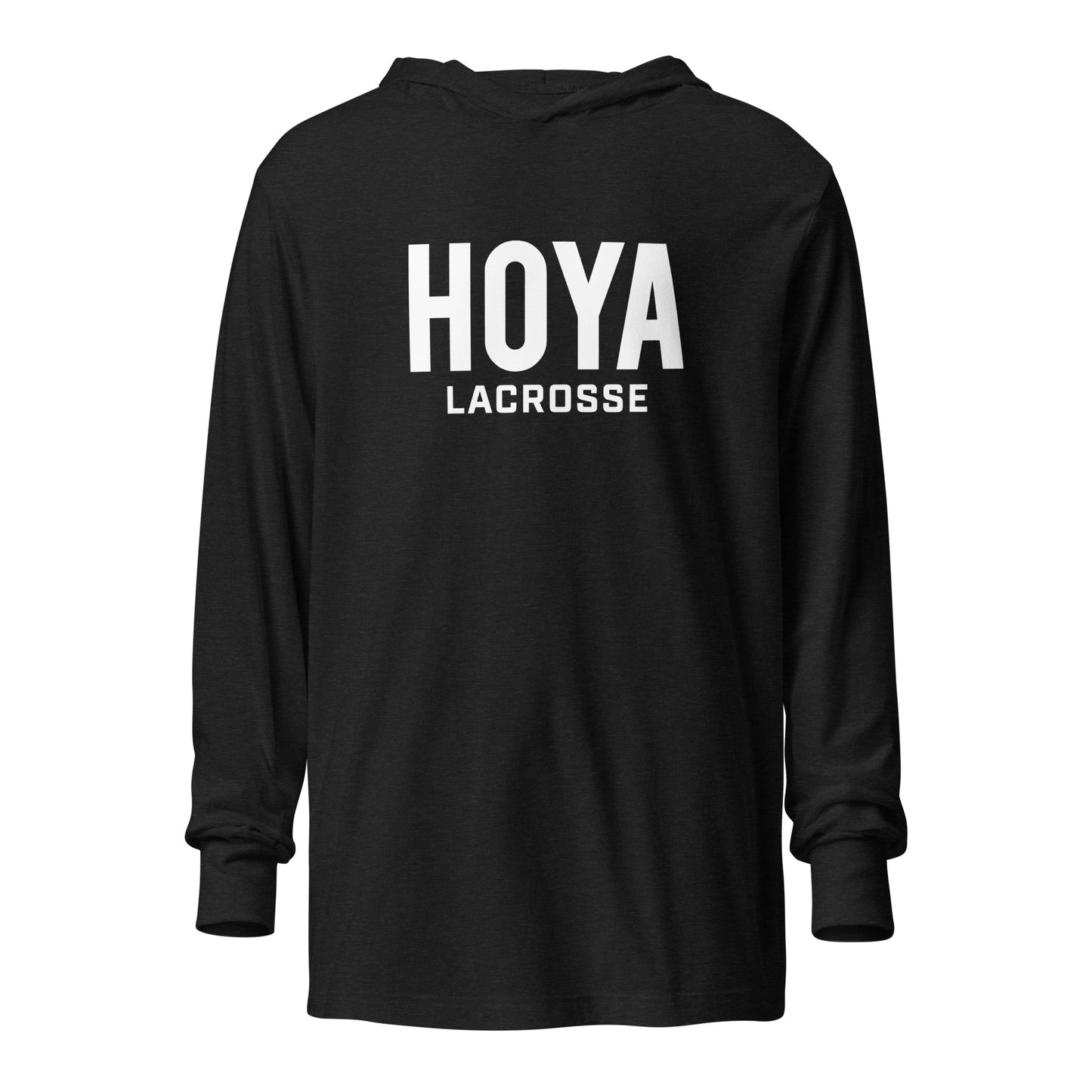 Adult Hoya Lacrosse Bella + Canvas Hooded Long Sleeve Tee