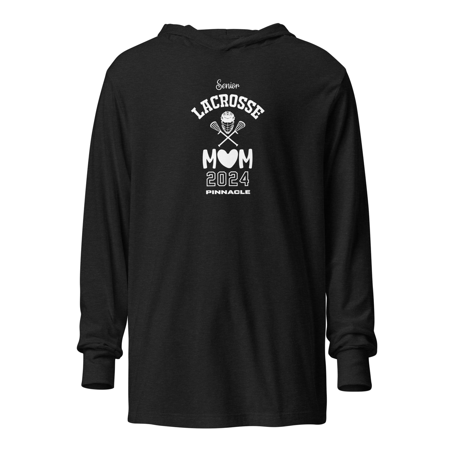 Adult Pinnacle Lacrosse Bella + Canvas Hooded Long Sleeve Tee
