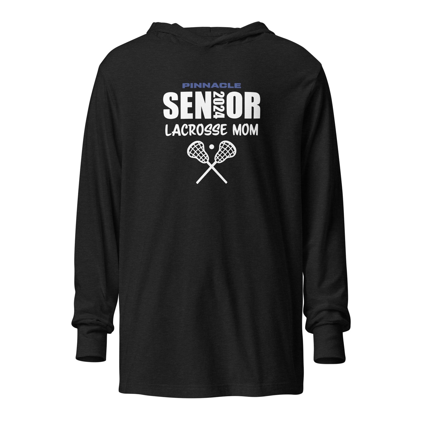 Adult Pinnacle Lacrosse Bella + Canvas Hooded Long Sleeve Tee