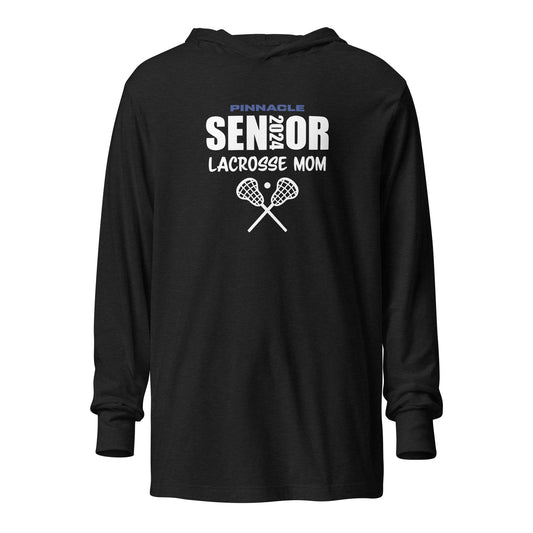 Adult Pinnacle Lacrosse Bella + Canvas Hooded Long Sleeve Tee