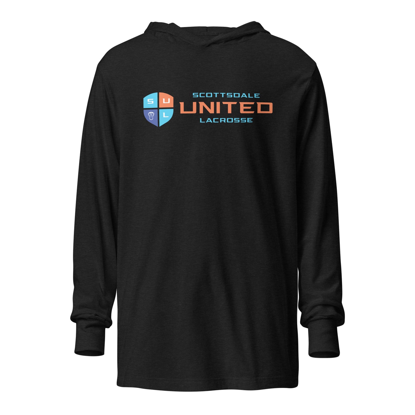 Adult United Lacrosse Bella + Canvas Hooded Long Sleeve Tee
