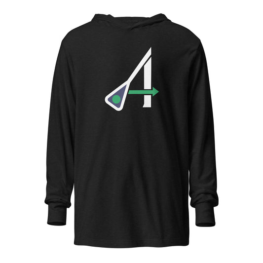 Adult Maryland Arrows Box Lacrosse Bella + Canvas Hooded Long Sleeve Tee