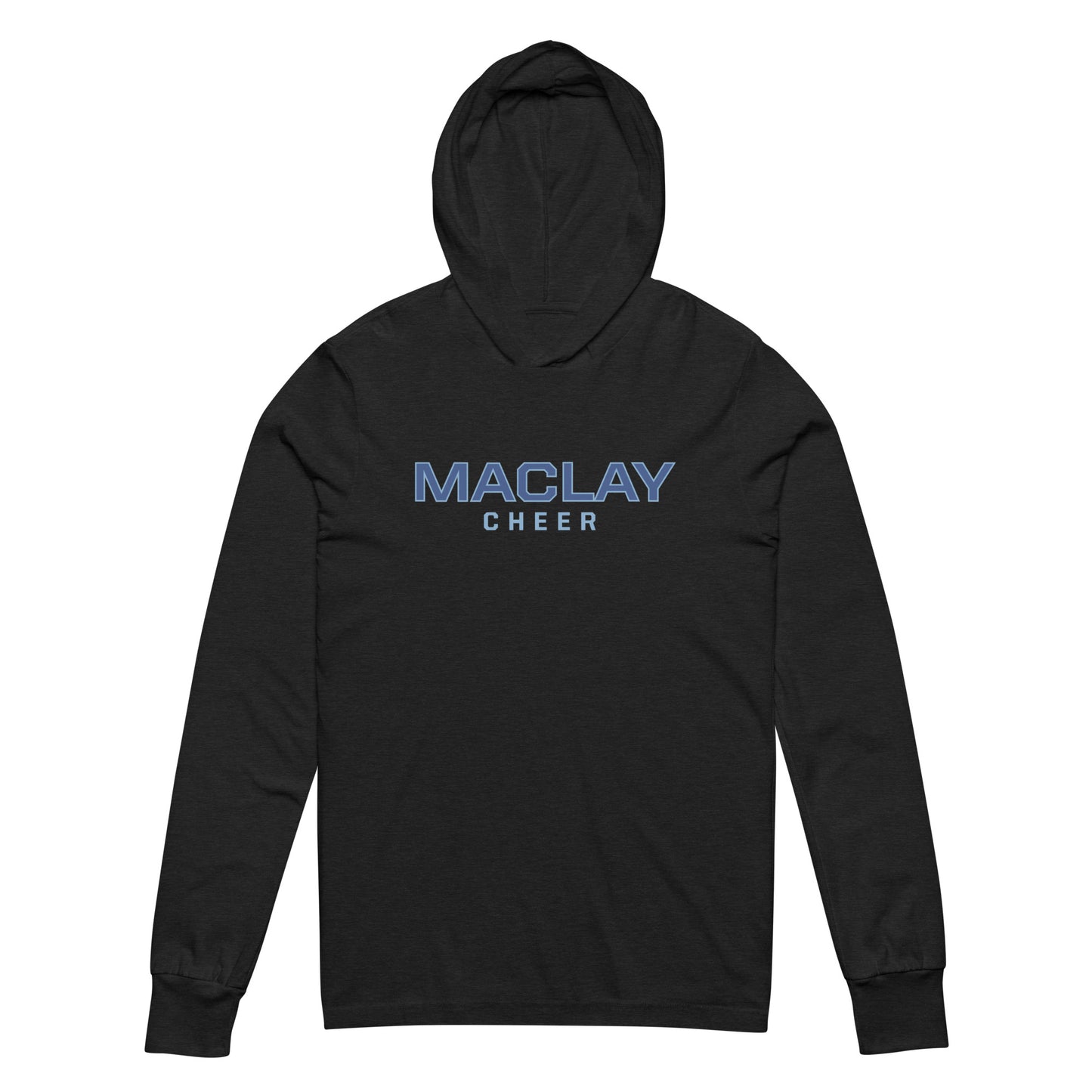Adult Maclay Cheer Bella + Canvas Hooded Long Sleeve Tee