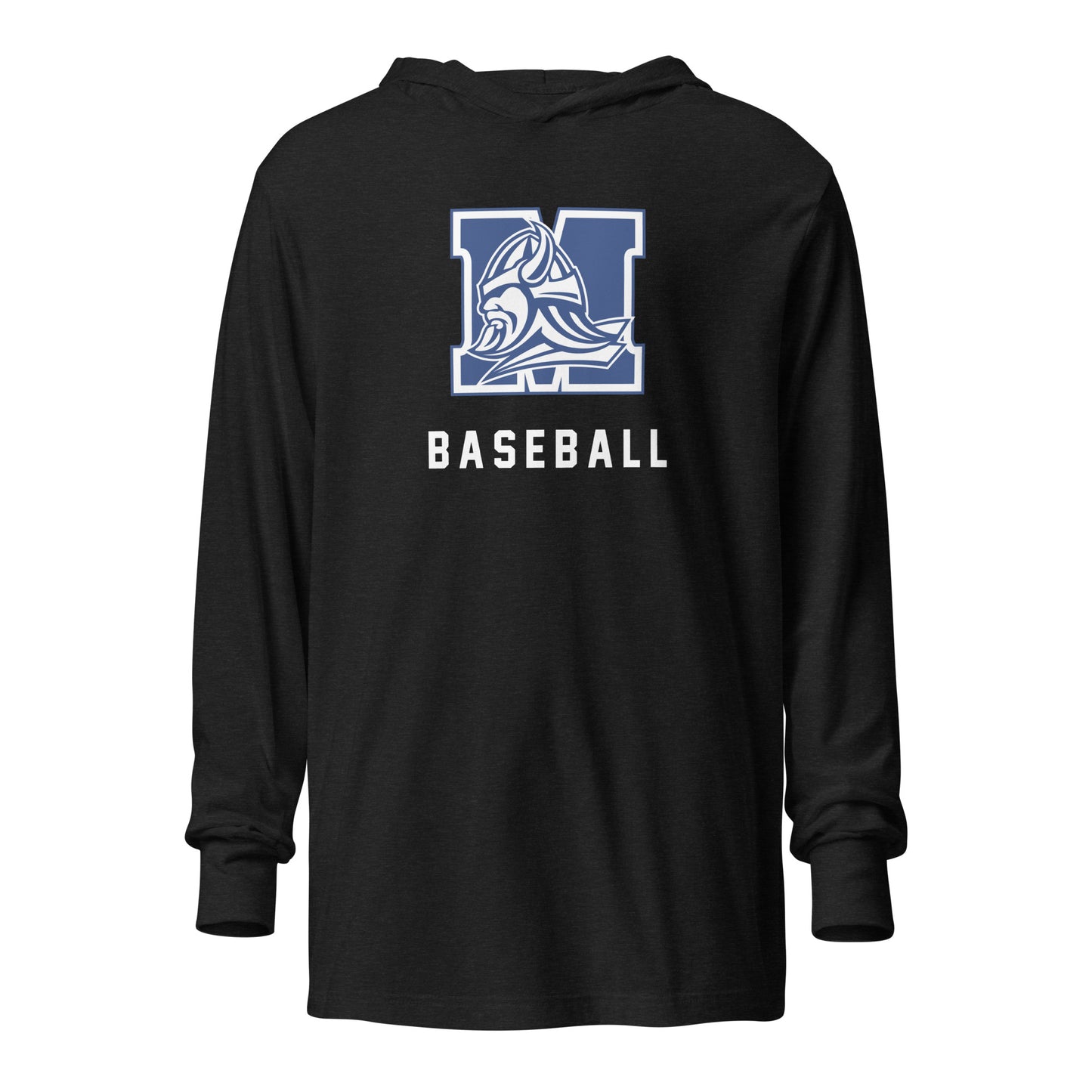 Adult Maclay Baseball Bella + Canvas Hooded Long Sleeve Tee