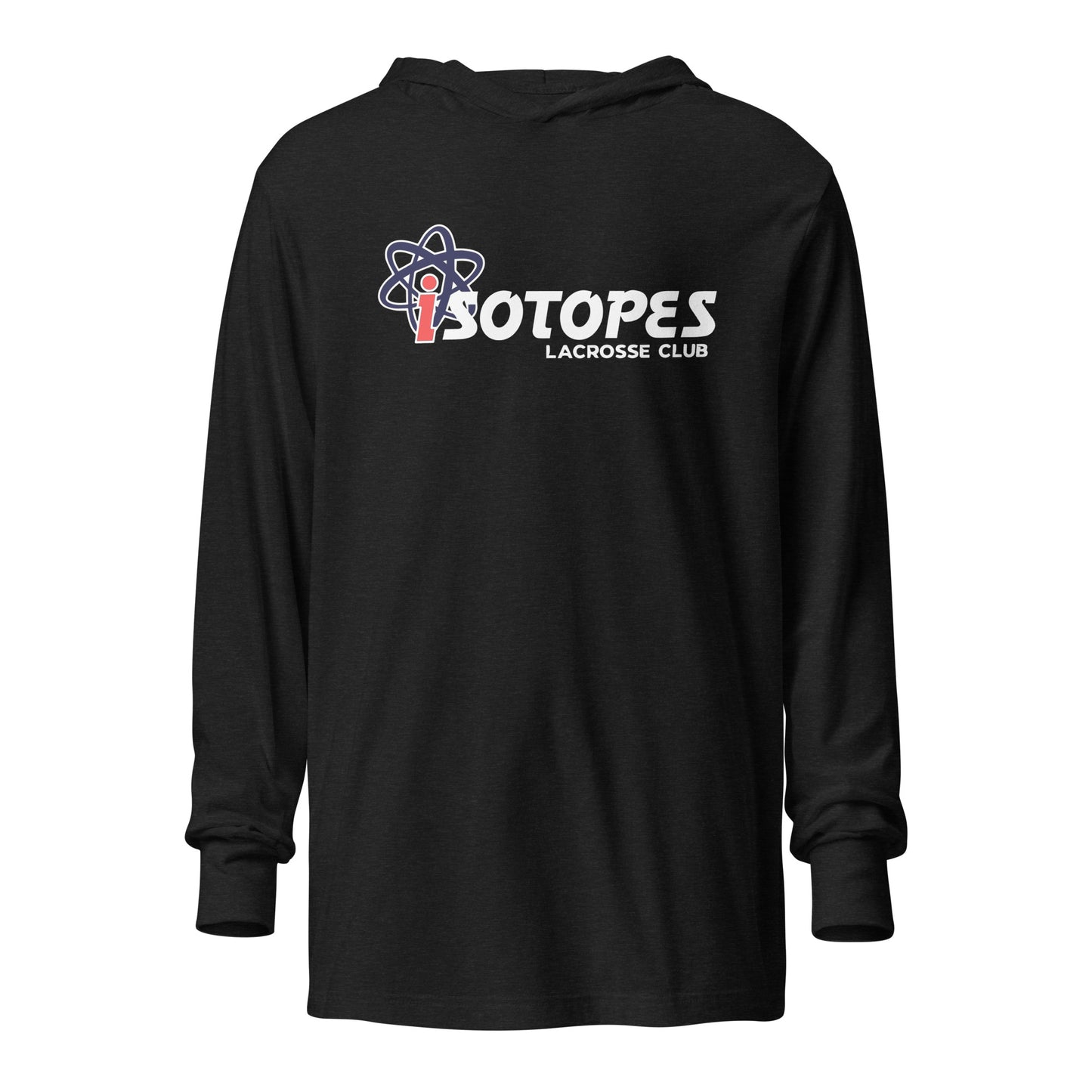 Adult Isotopes Lacrosse Bella + Canvas Hooded Long Sleeve Tee