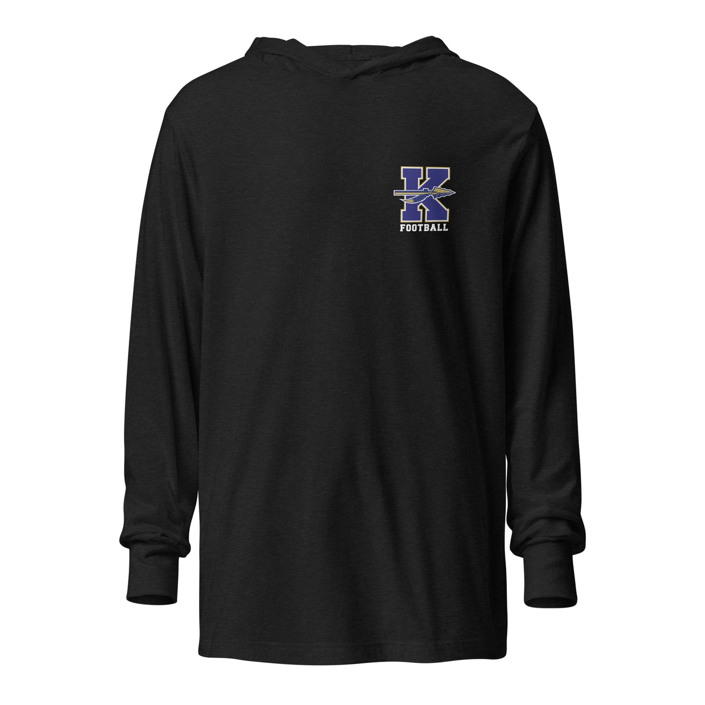 Adult Keller Football Bella + Canvas Long Sleeve Hoodie