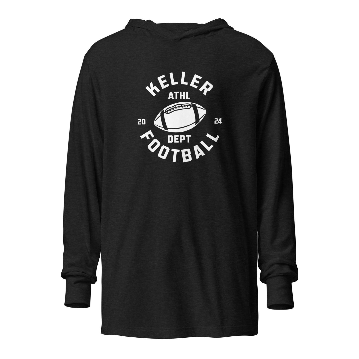 Adult Keller Football Bella + Canvas Long Sleeve Hoodie