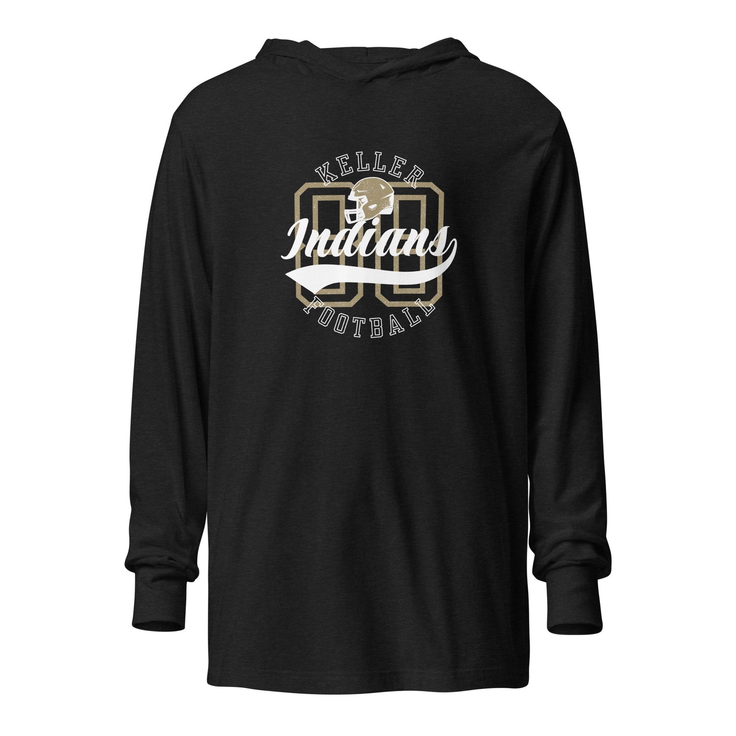 Adult Keller Football Bella + Canvas Long Sleeve Hoodie