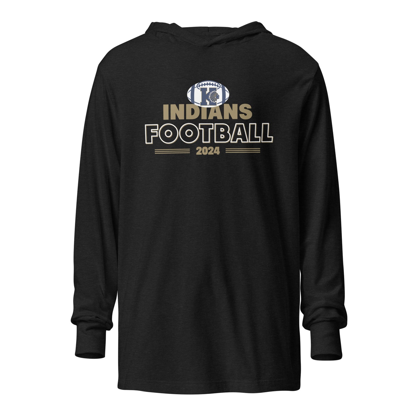 Adult Keller Football Bella + Canvas Long Sleeve Hoodie