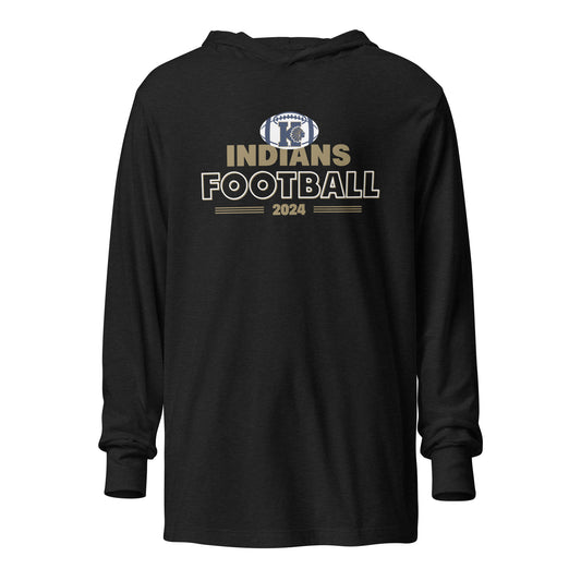 Adult Keller Football Bella + Canvas Long Sleeve Hoodie