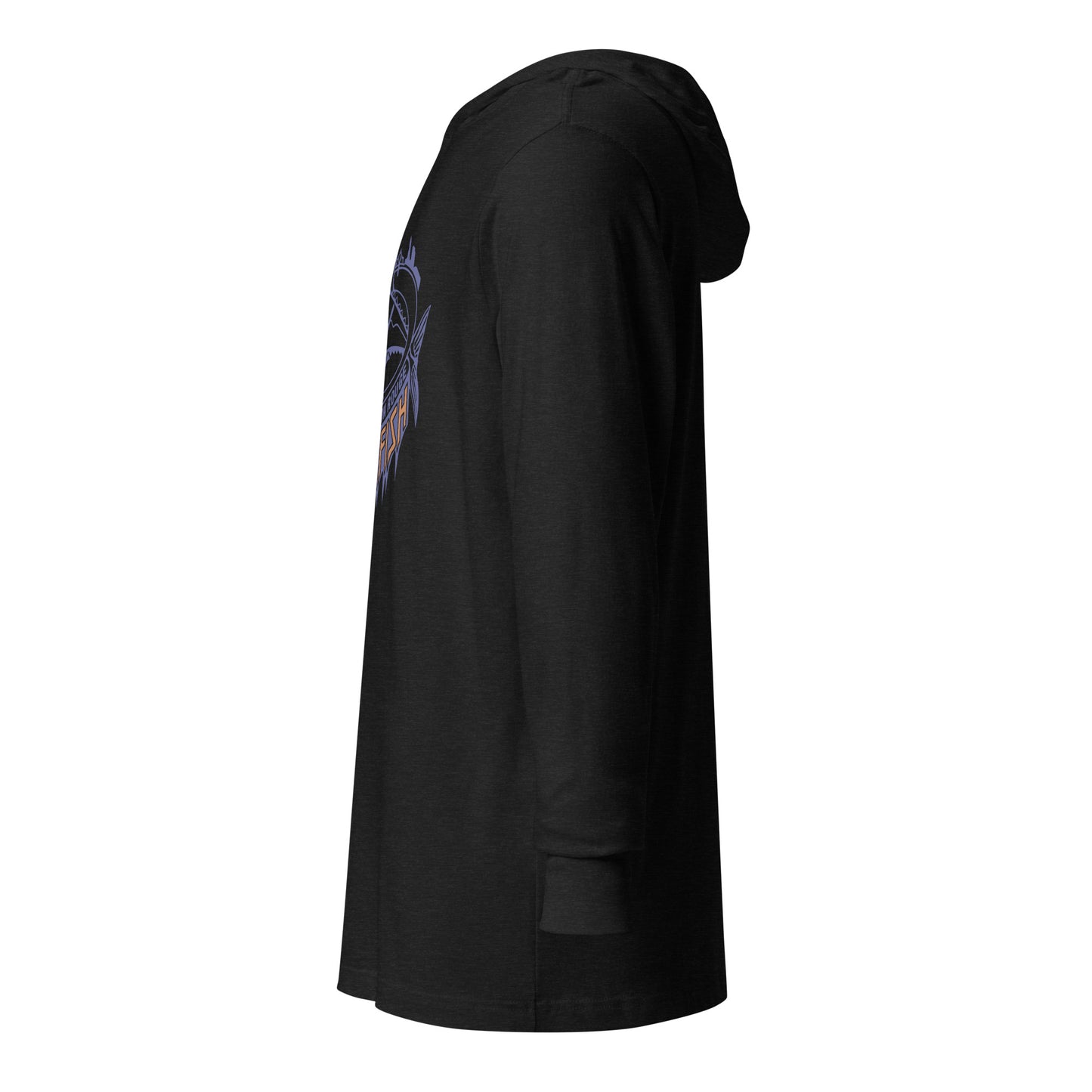 Adult Kingfish Lacrosse Bella + Canvas Hooded Long-Sleeve Tee