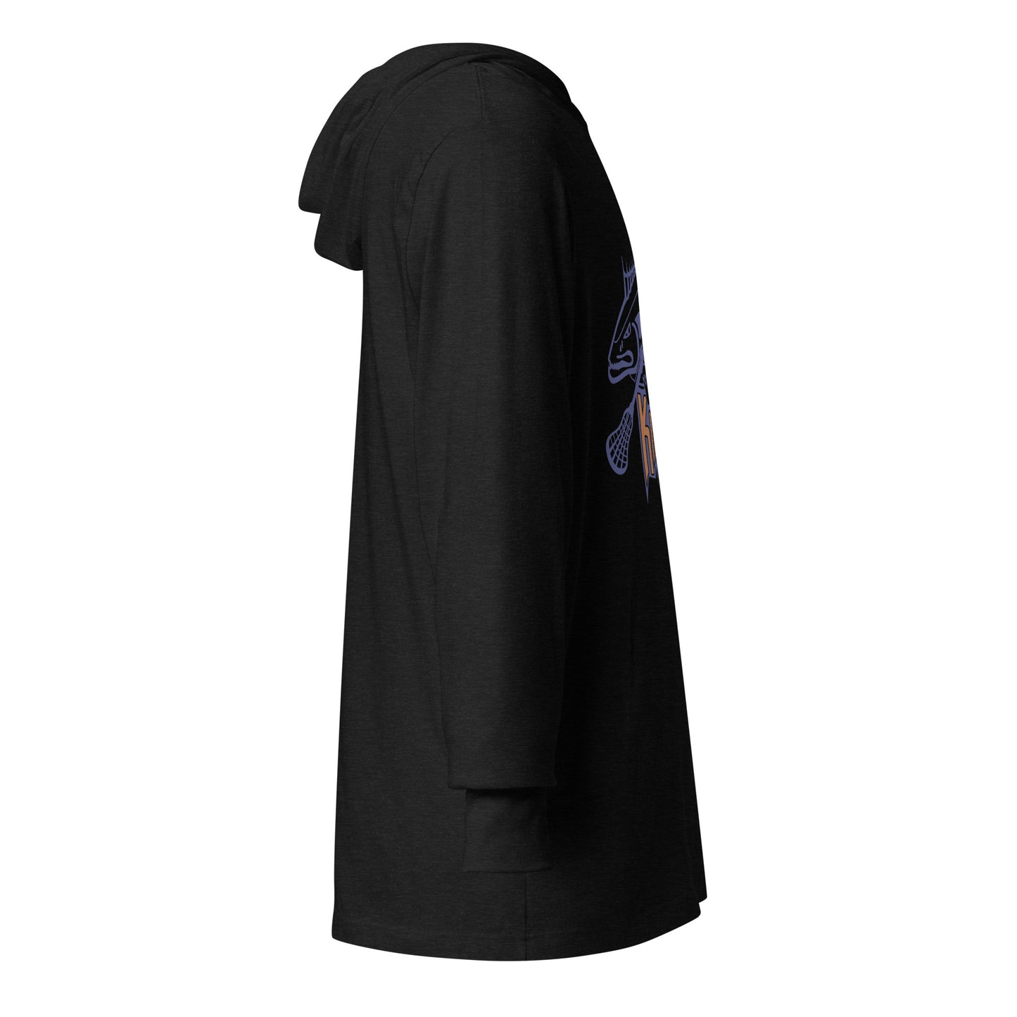 Adult Kingfish Lacrosse Bella + Canvas Hooded Long-Sleeve Tee