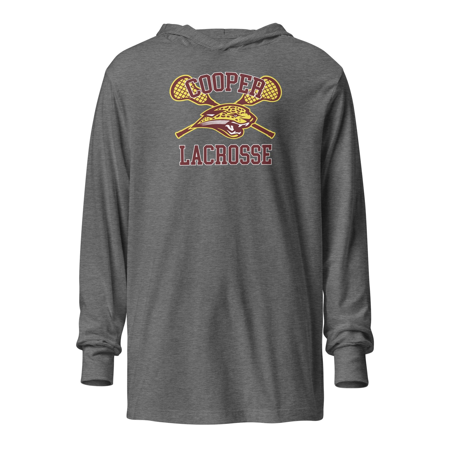 Adult Cooper Lacrosse Bella + Canvas Hooded Long Sleeve