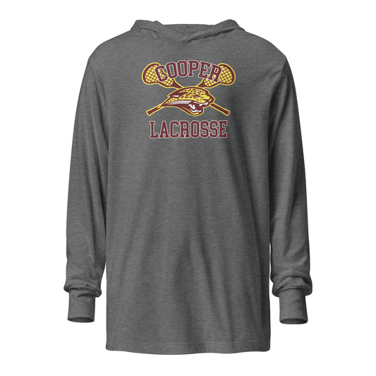 Adult Cooper Lacrosse Bella + Canvas Hooded Long Sleeve