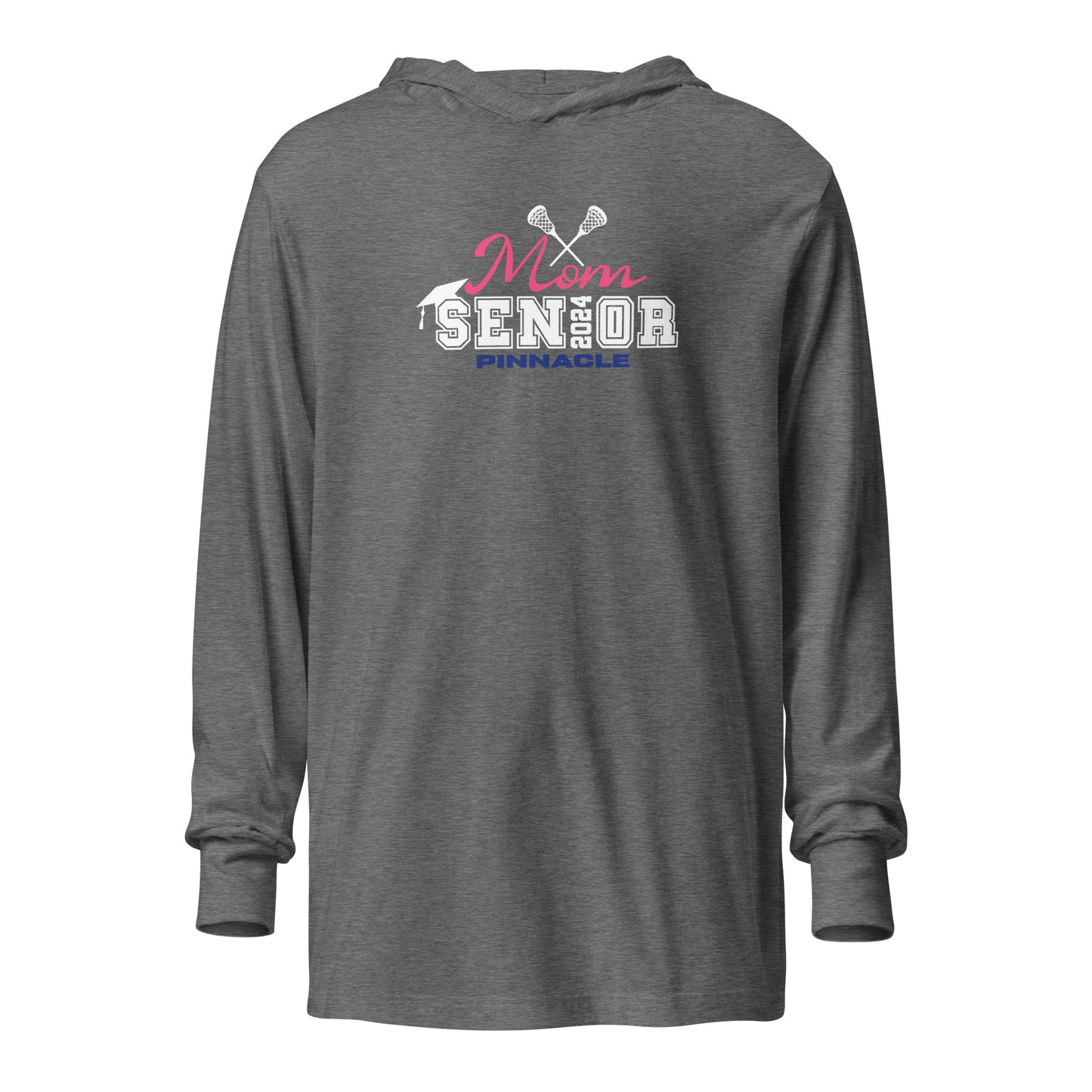 Adult Pinnacle Lacrosse Bella + Canvas Hooded Long Sleeve Tee