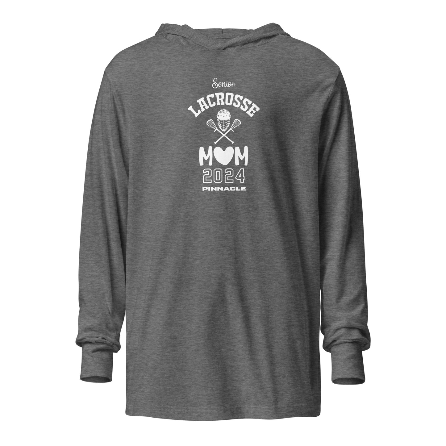 Adult Pinnacle Lacrosse Bella + Canvas Hooded Long Sleeve Tee