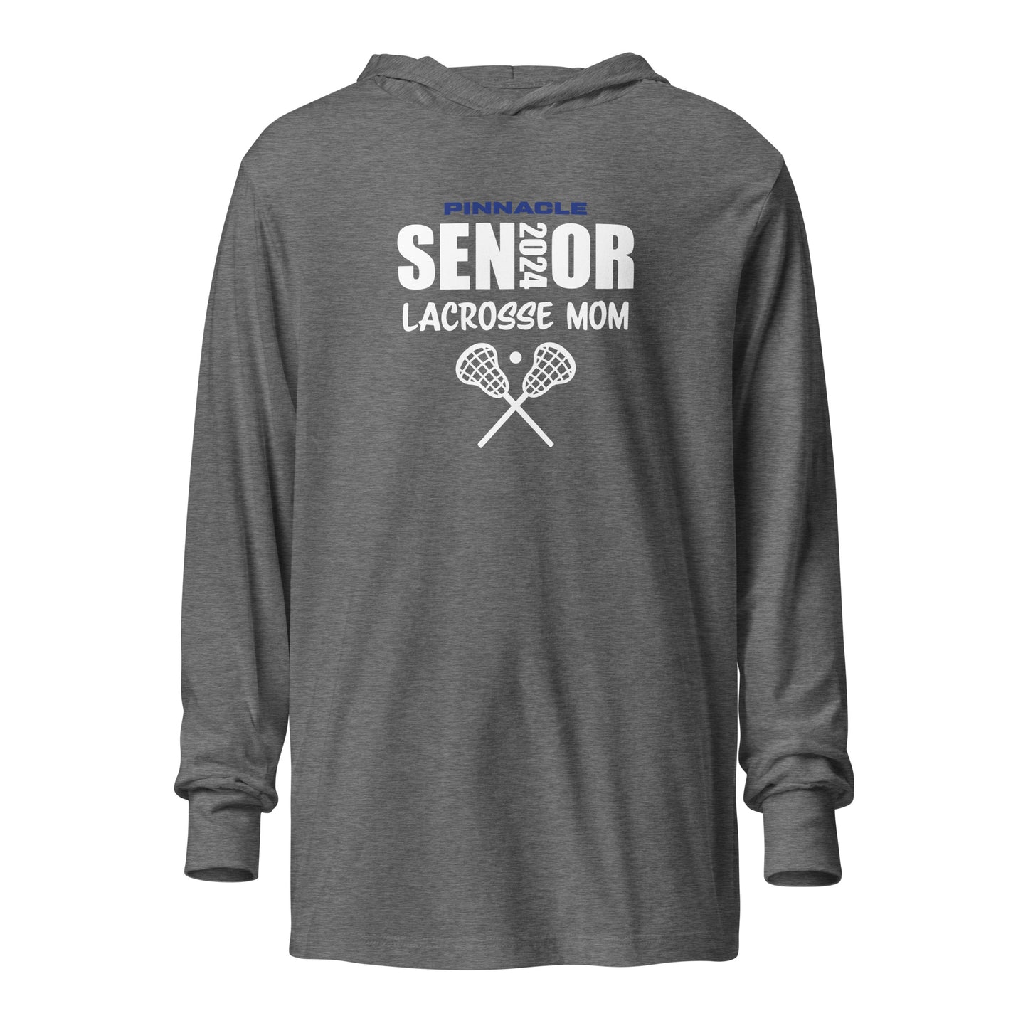 Adult Pinnacle Lacrosse Bella + Canvas Hooded Long Sleeve Tee
