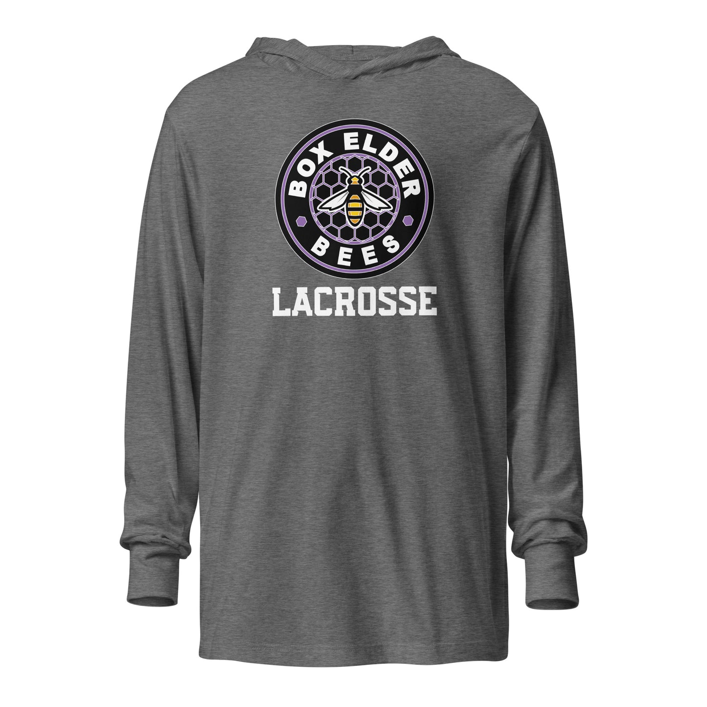 Adult Box Lacrosse Bella + Canvas Hooded long-sleeve tee
