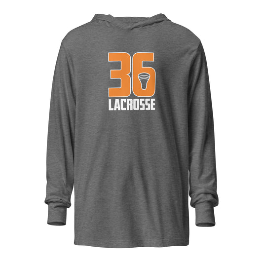 Adult Team36 Bella + Canvas Hooded Long Sleeve Tee