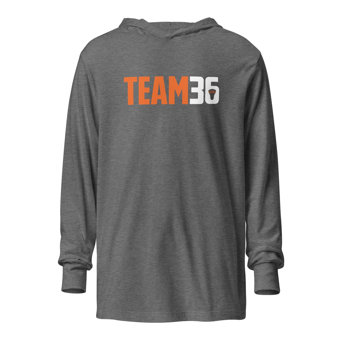 Adult Team36 Bella + Canvas Hooded Long Sleeve Tee