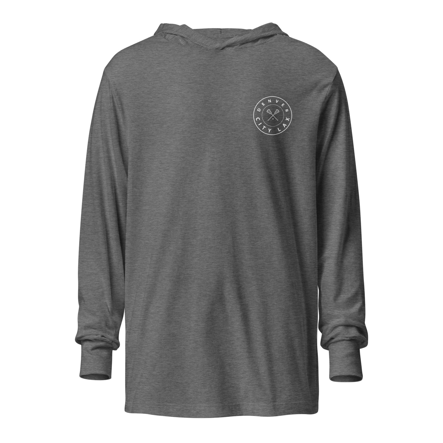 Adult Denver City Lax Bella + Canvas Hooded Long-Sleeve Tee