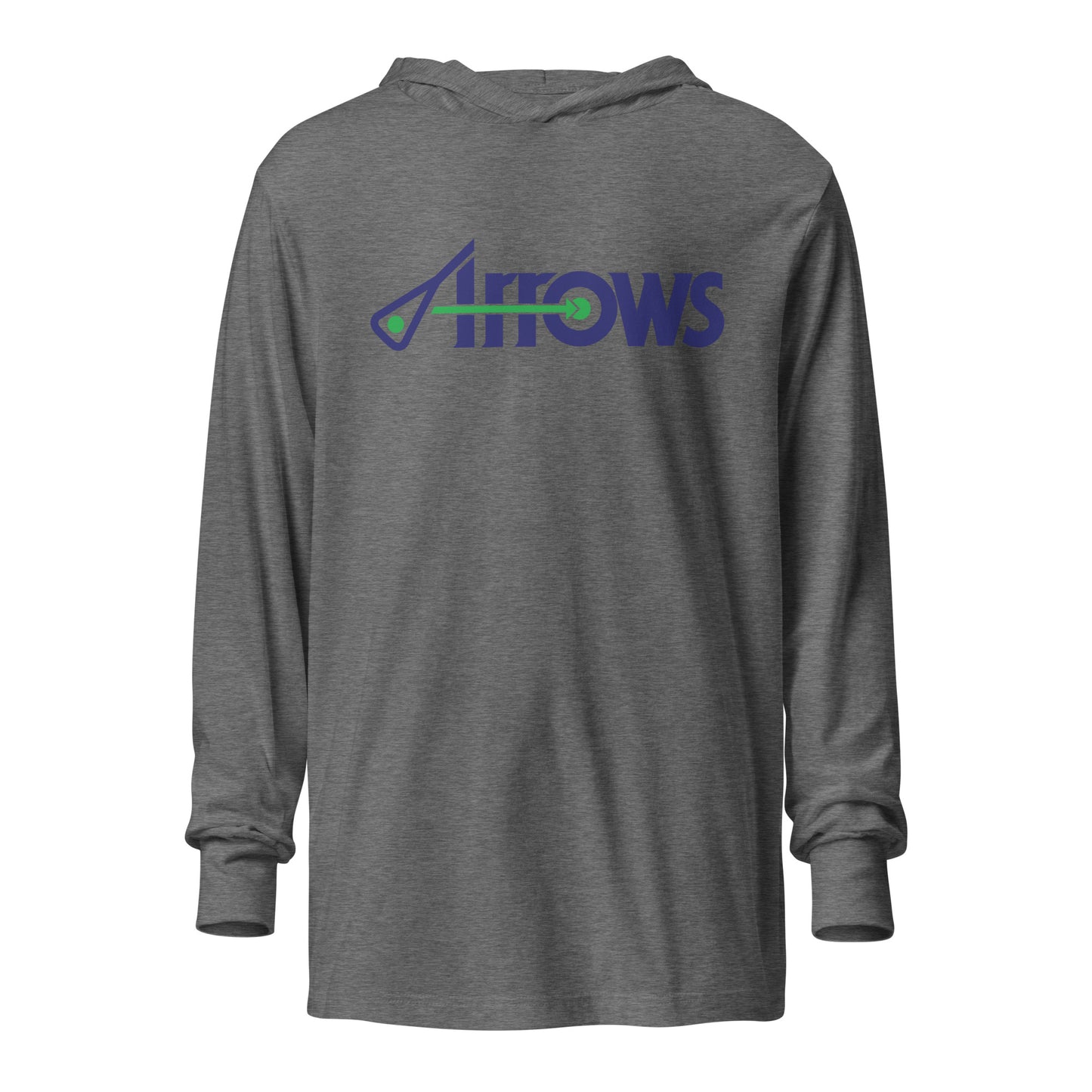Adult Maryland Arrows Box Lacrosse Bella + Canvas Hooded Long-Sleeve Tee