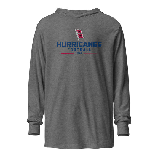 Adult Liberty Football Bella + Canvas Hooded Long Sleeve Tee