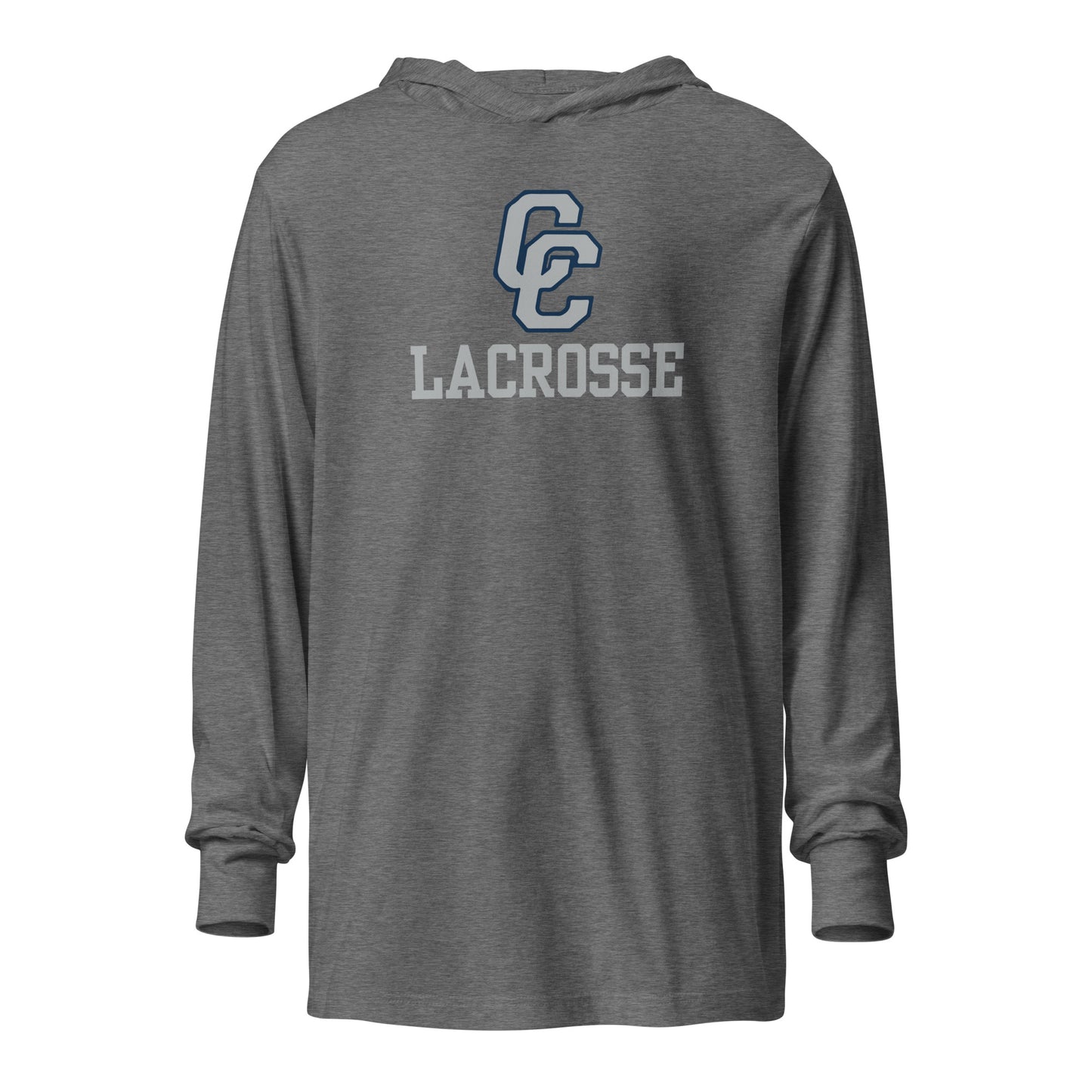 Adult Corner Canyon Youth Lacrosse  Bella + Canvas Hooded Long Sleeve Tee
