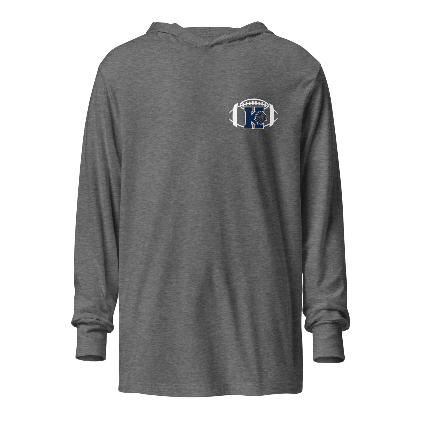 Adult Keller Football Bella + Canvas Long Sleeve Hoodie
