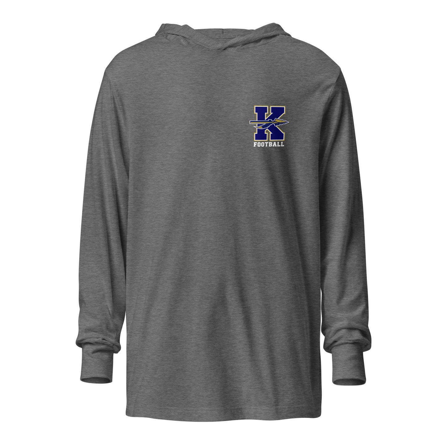 Adult Keller Football Bella + Canvas Long Sleeve Hoodie