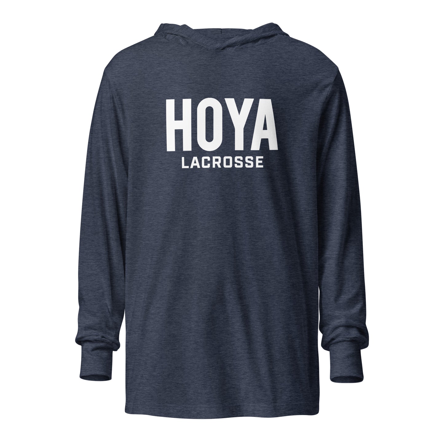 Adult Hoya Lacrosse Bella + Canvas Hooded Long Sleeve Tee
