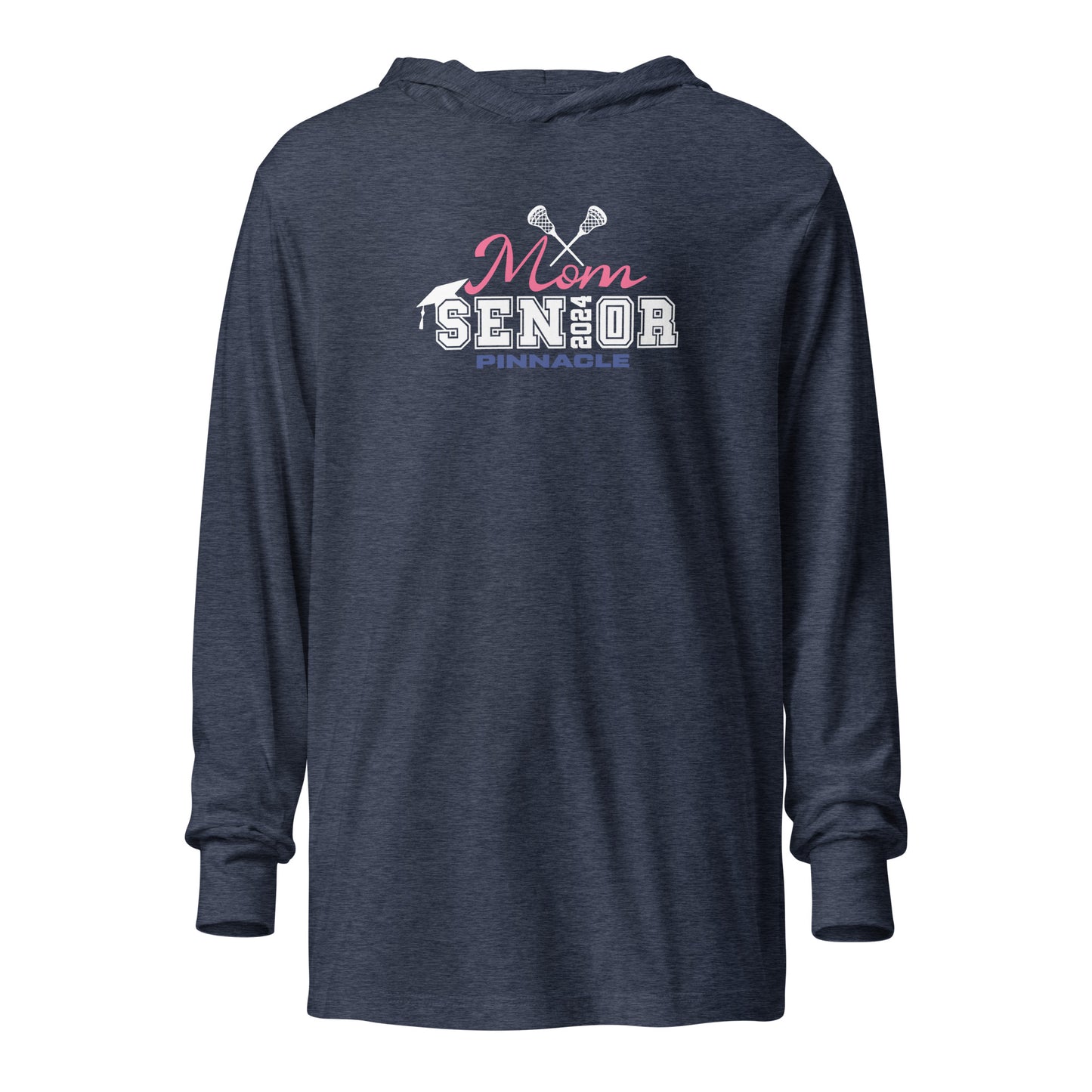Adult Pinnacle Lacrosse Bella + Canvas Hooded Long Sleeve Tee