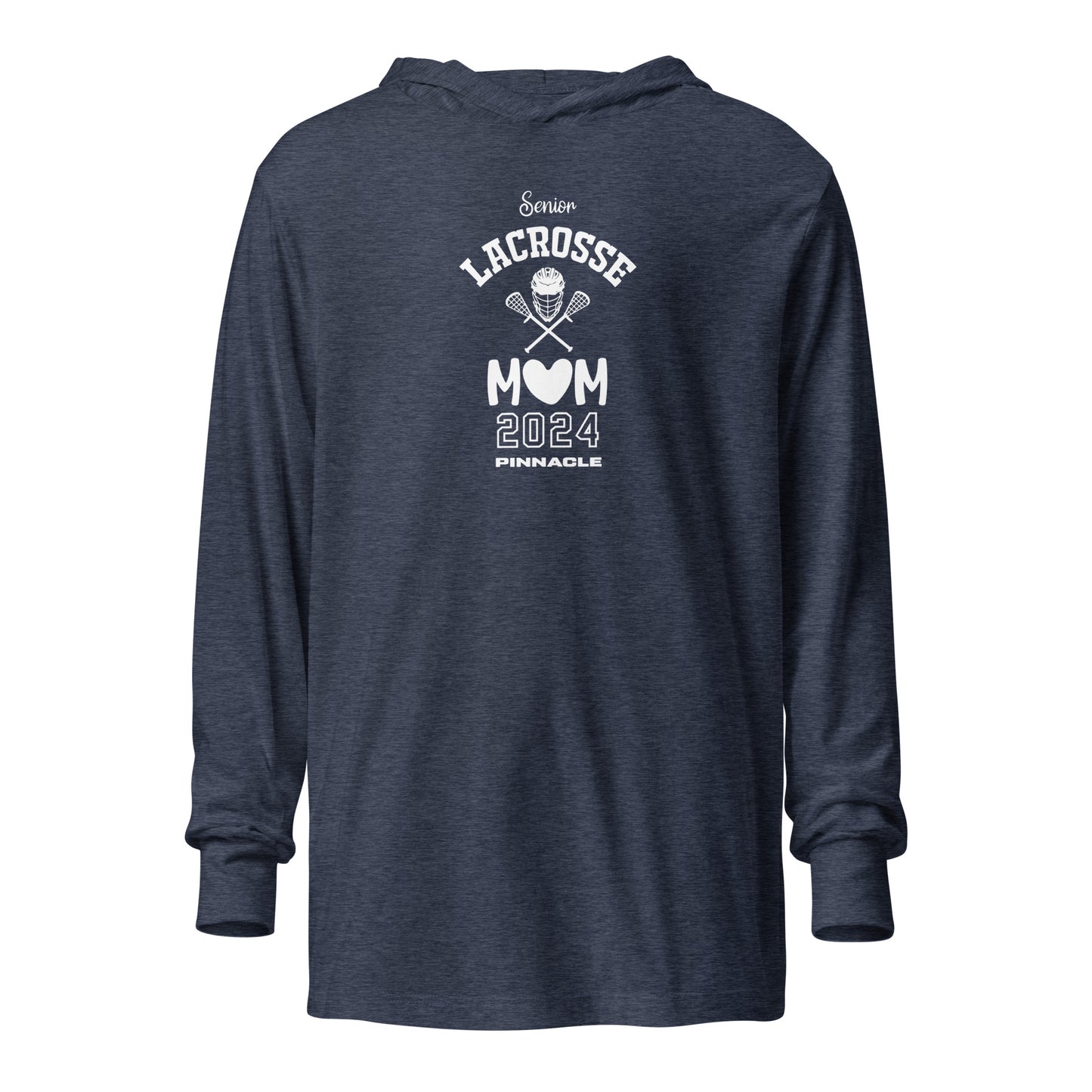 Adult Pinnacle Lacrosse Bella + Canvas Hooded Long Sleeve Tee