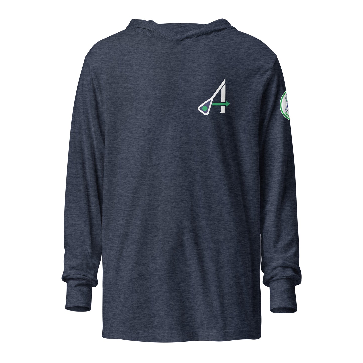 Adult Maryland Arrows Box Lacrosse Bella + Canvas Hooded Long-Sleeve Tee
