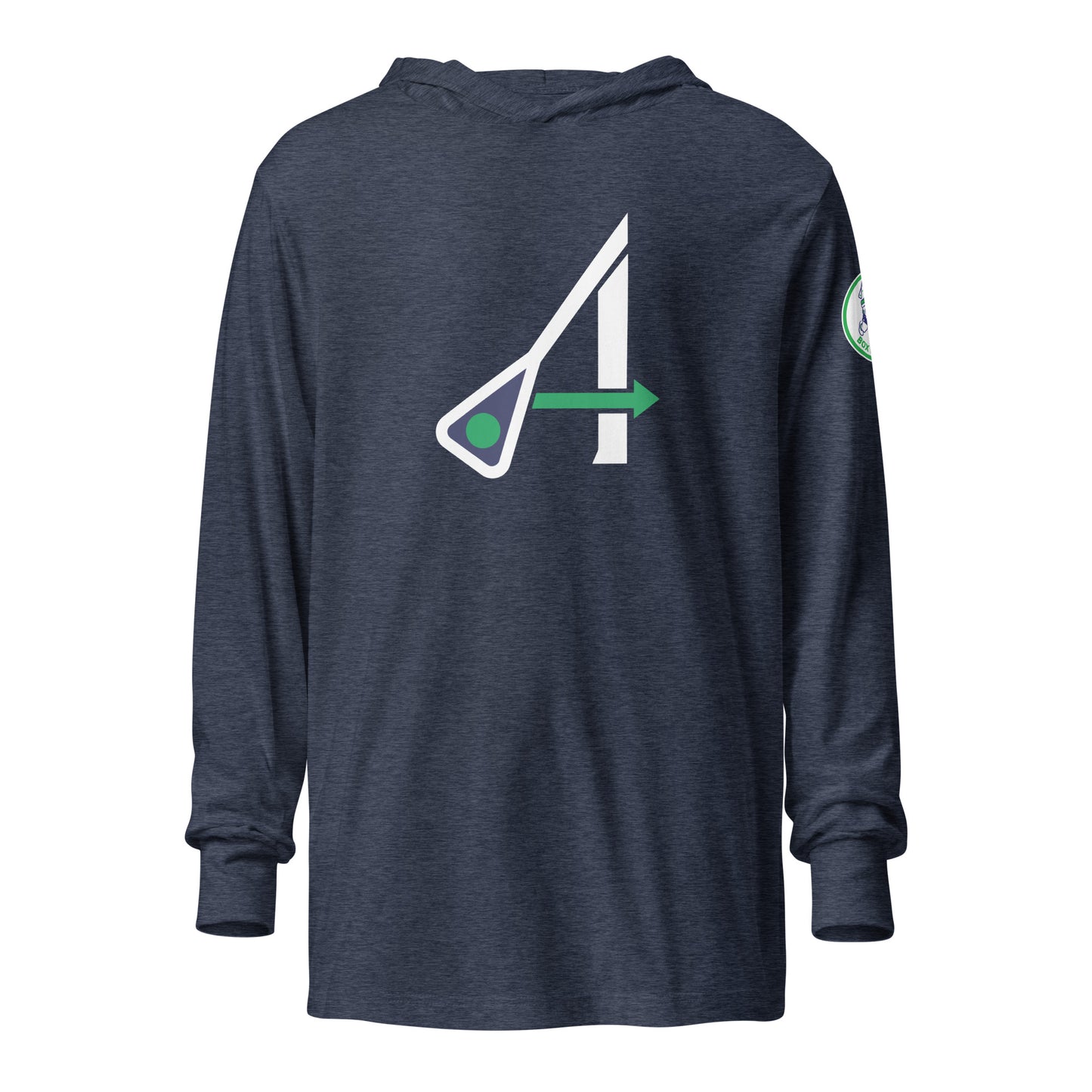 Adult Maryland Arrows Box Lacrosse Bella + Canvas Hooded Long-Sleeve Tee