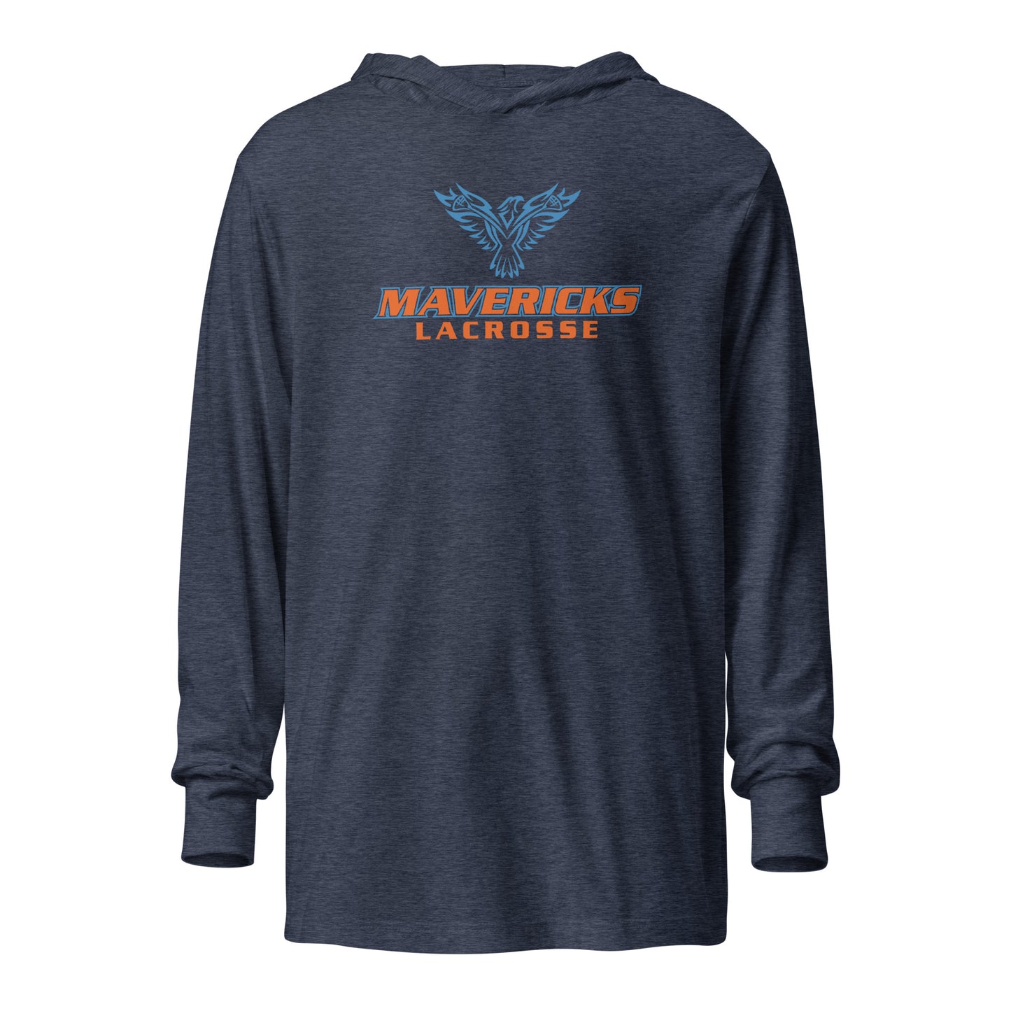 Adult Iowa Mavericks Bella + Canvas Hooded Long Sleeve Tee
