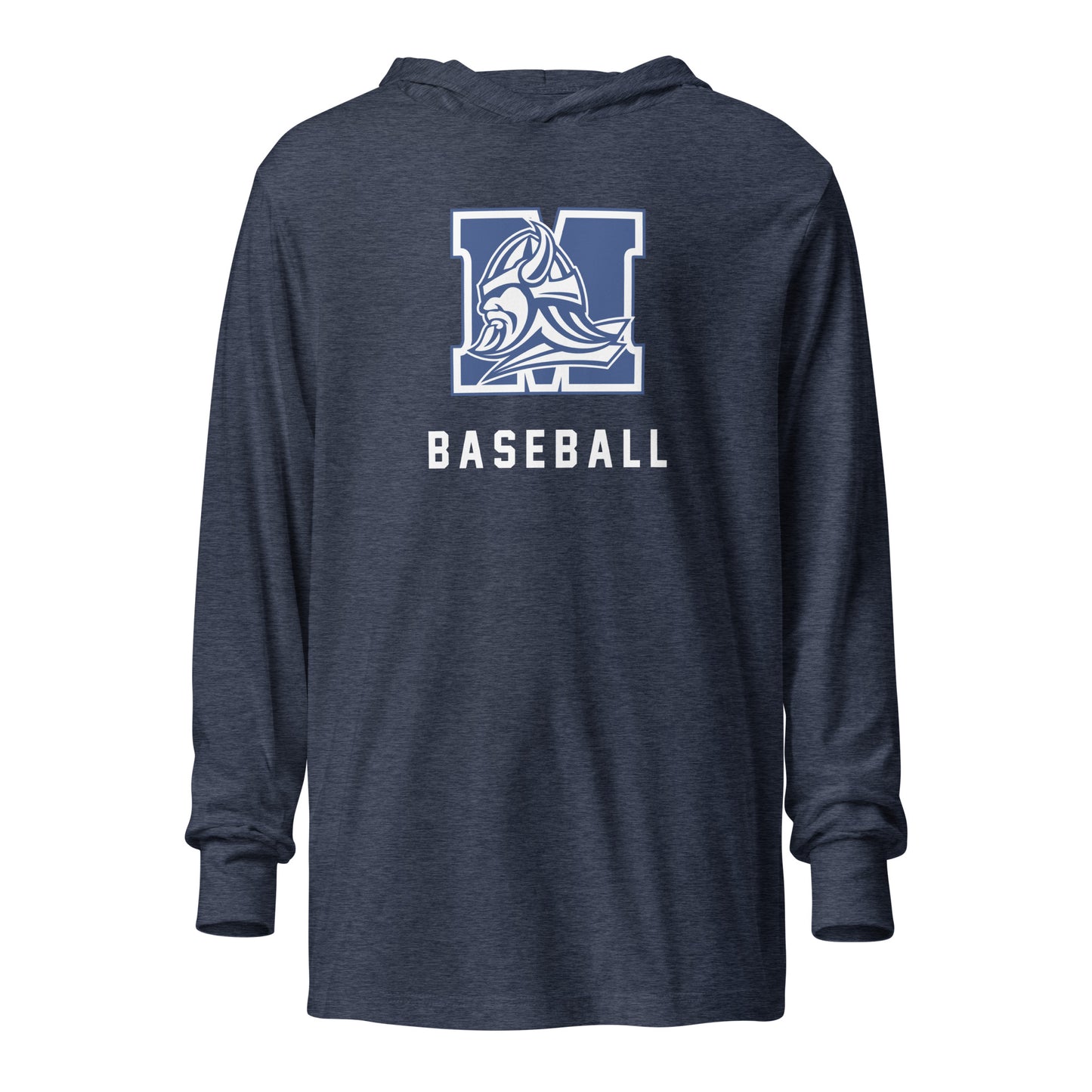 Adult Maclay Baseball Bella + Canvas Hooded Long Sleeve Tee