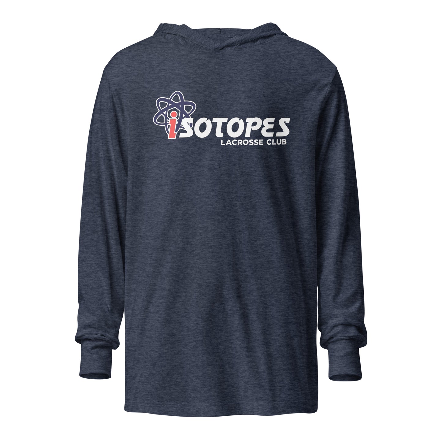 Adult Isotopes Lacrosse Bella + Canvas Hooded Long Sleeve Tee