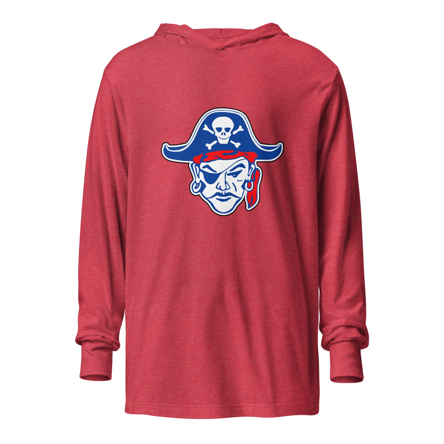 Adult Fairport Football and Cheer Bella + Canvas Hooded Long Sleeve Tee