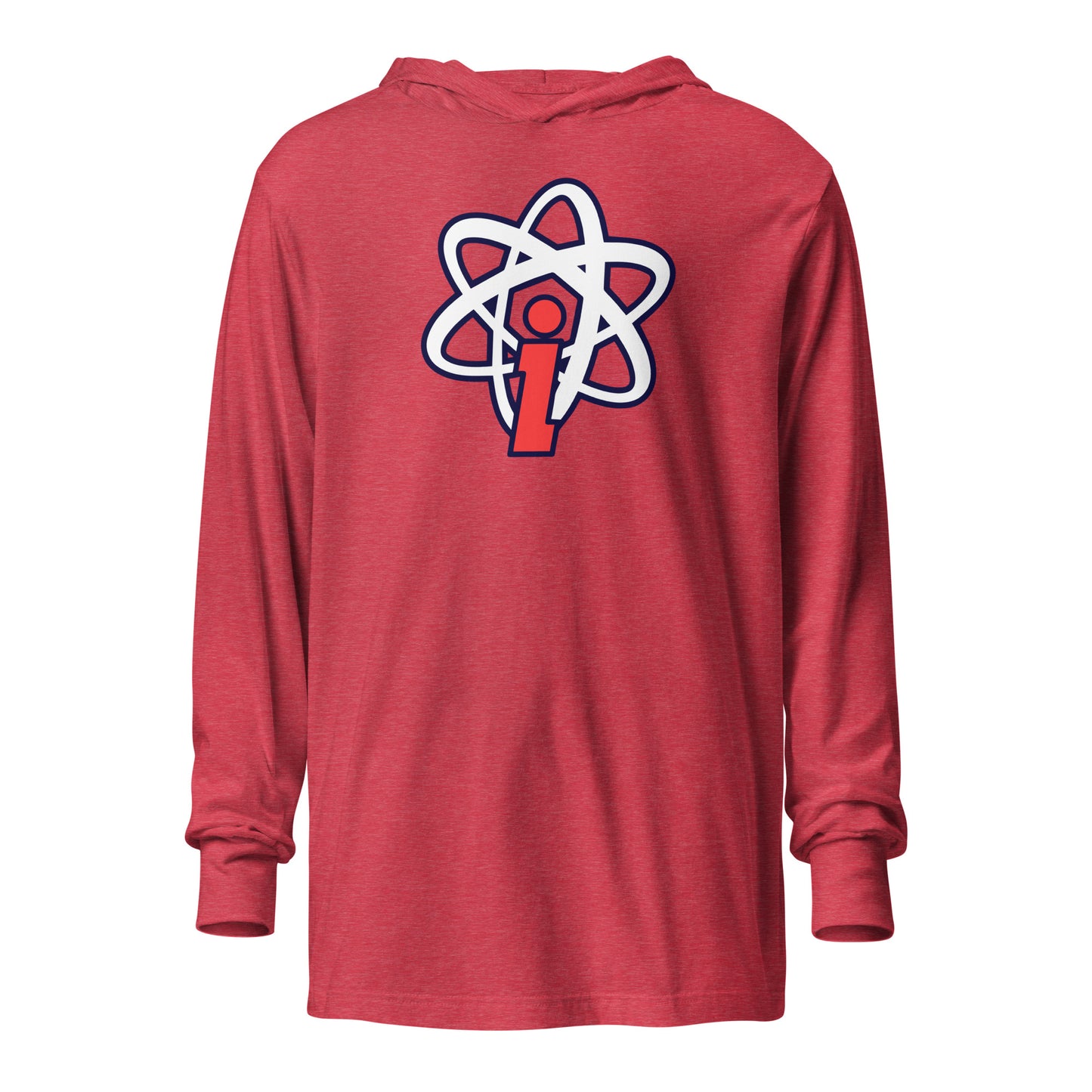 Adult Isotopes Lacrosse Bella + Canvas Hooded Long Sleeve Tee