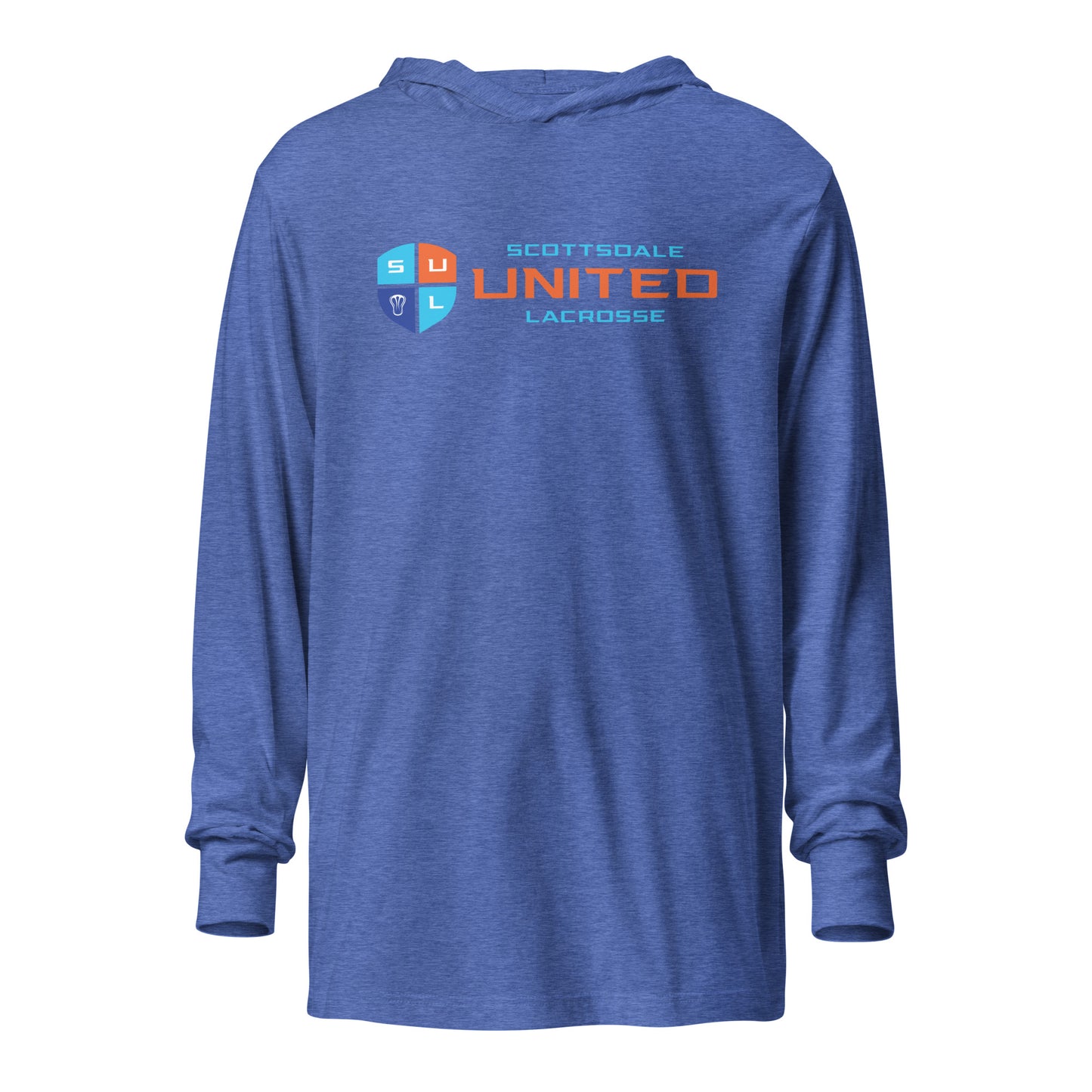 Adult United Lacrosse Bella + Canvas Hooded Long Sleeve Tee
