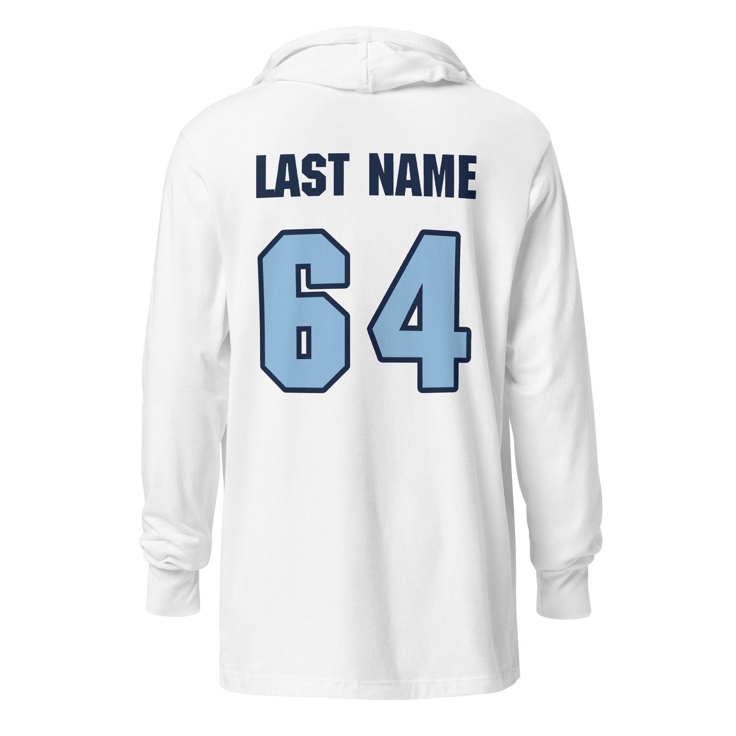 Adult Maclay Football Bella + Canvas Long Sleeve Hoodie | Personalized
