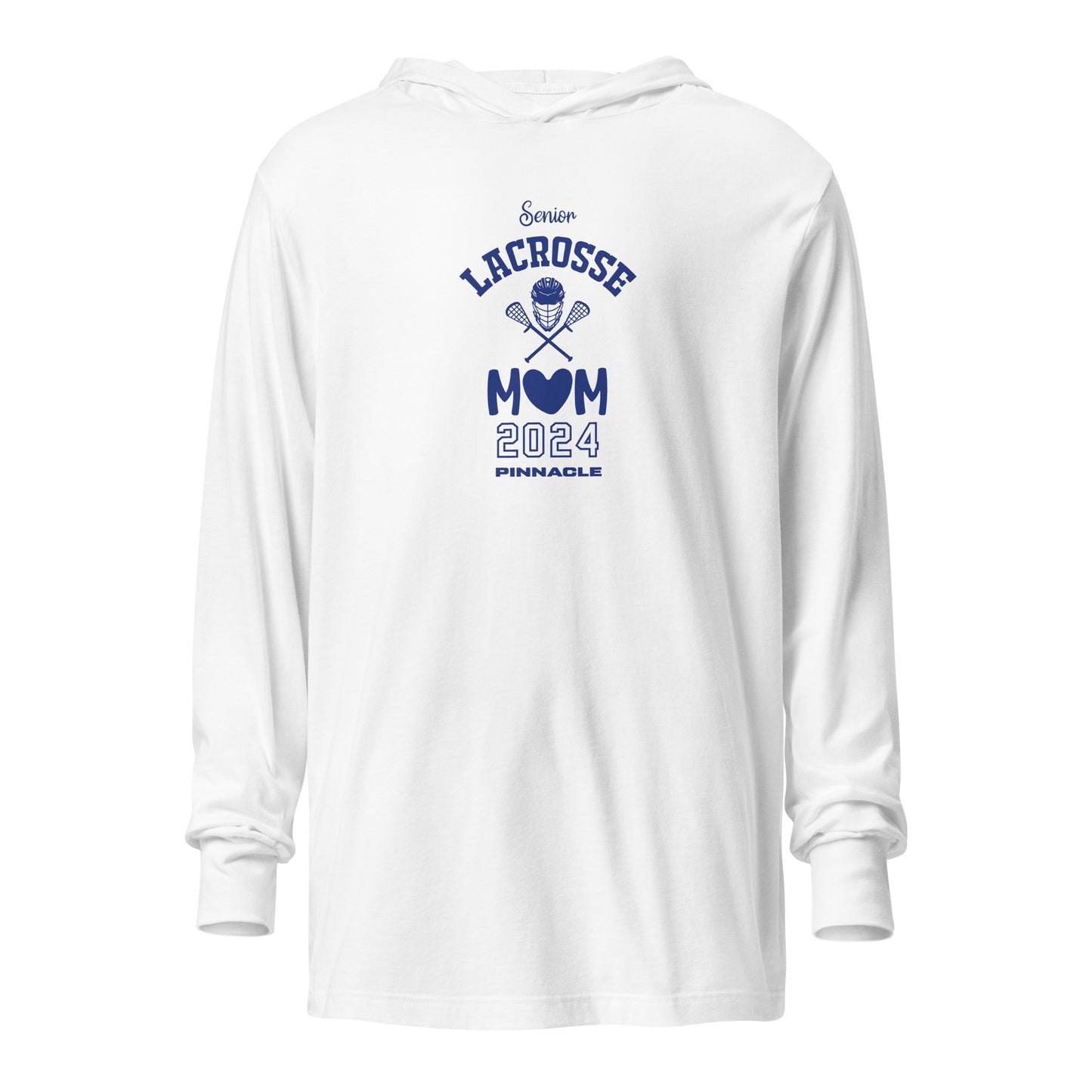 Adult Pinnacle Lacrosse Bella + Canvas Hooded Long Sleeve Tee