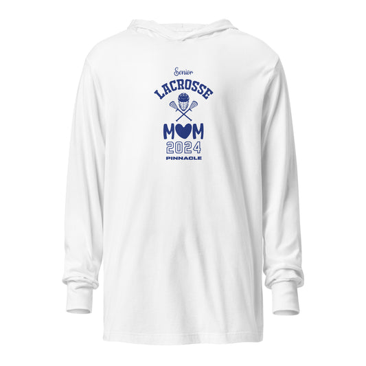 Adult Pinnacle Lacrosse Bella + Canvas Hooded Long Sleeve Tee