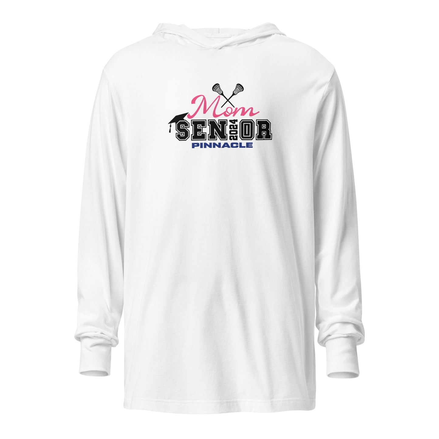 Adult Pinnacle Lacrosse Bella + Canvas Hooded Long Sleeve Tee
