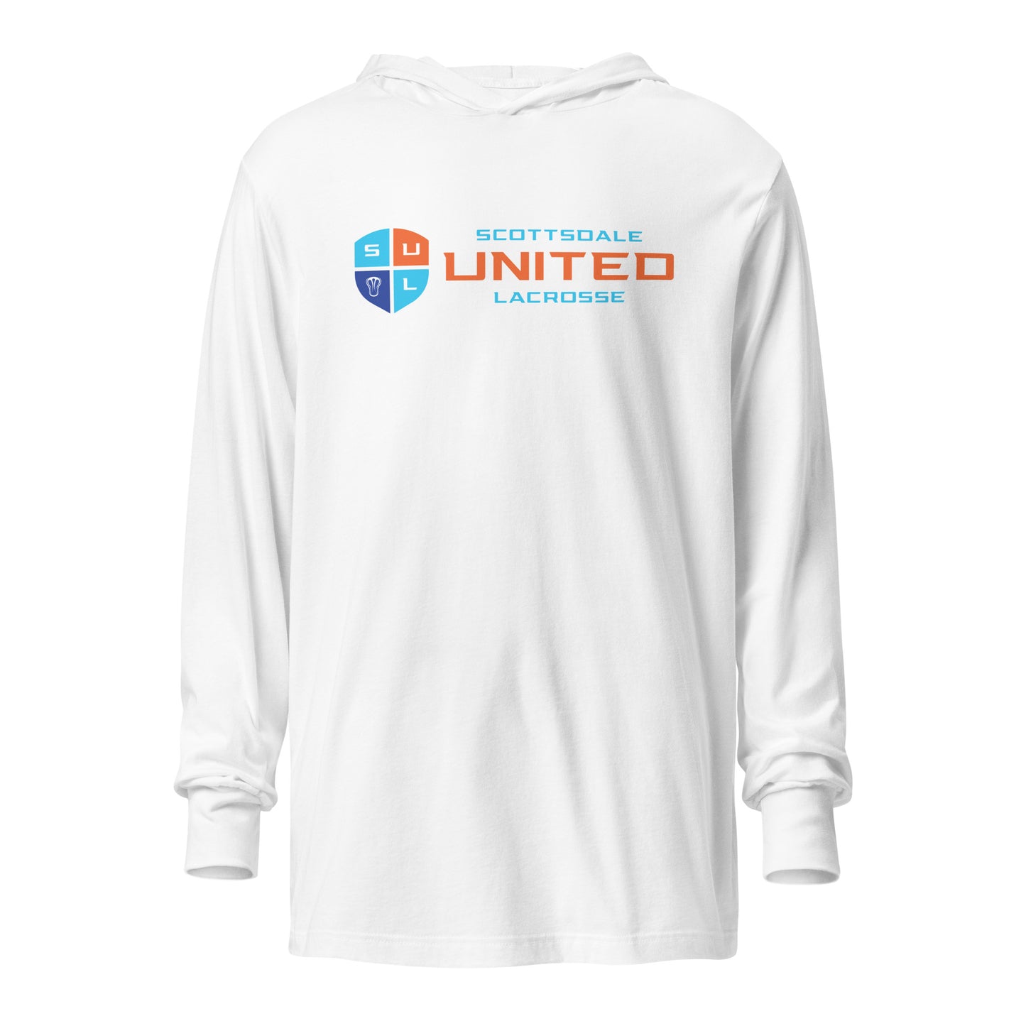 Adult United Lacrosse Bella + Canvas Hooded Long Sleeve Tee